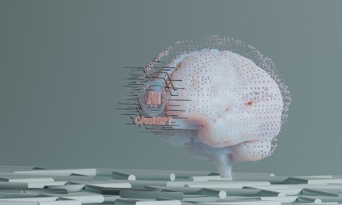 Immagine di fantasia che rappresenta il cervello di una intelligenza artificiale